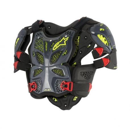 Pare Pierre Alpinestars A10 FULL Chest Protector Anth Black Red XS/S