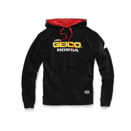 Sweat Hooded 100% Geico/Honda Base Black S