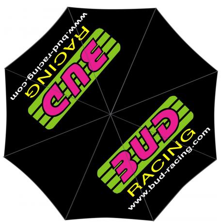 Parapluie Bud racing original logo Pink/green