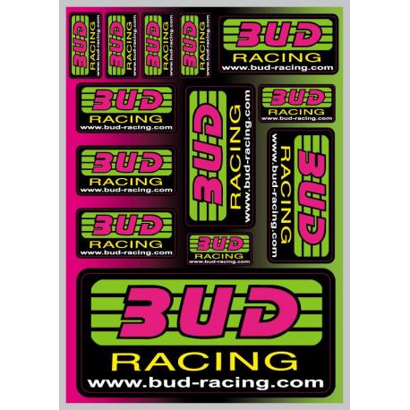 Plaquette stickers Bud classic logo A5 21x15cm