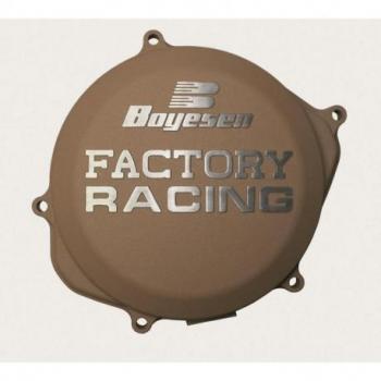 Couvercle de carter d’embrayage BOYESEN Factory Racing alu couleur magnésium Suzuki RM-Z250