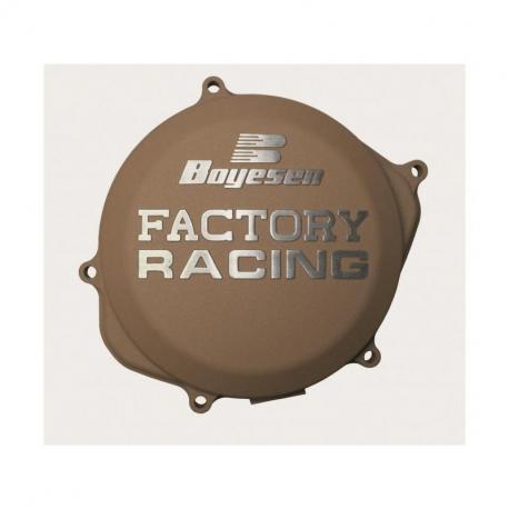 Couvercle de carter d'embrayage BOYESEN Factory Racing alu couleur magnésium Honda CR250R/500R
