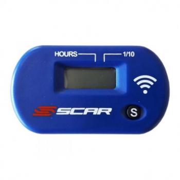 Compteur d'heures SCAR Sans-fil avec Velcro bleu 