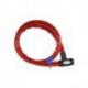 Antivol câble OXFORD Barrier 1,5m x 25mm rouge