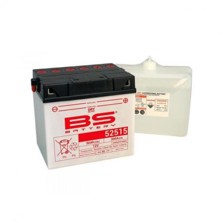 Batterie BS BATTERY 52515 conventionnelle livrée avec pack acide