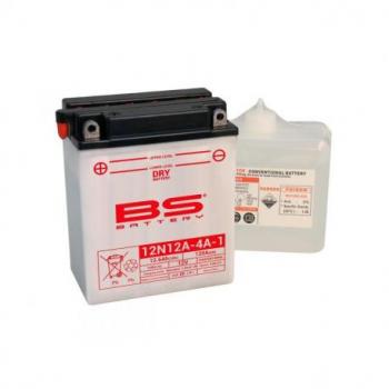 Batterie BS BATTERY 12N12A-4A-1 conventionnelle livrée avec pack acide