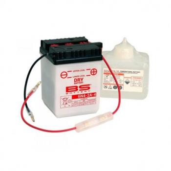 Batterie BS BATTERY 6N4-2A-4 conventionnelle livrée avec pack acide