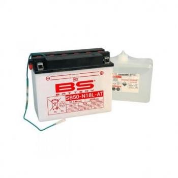 Batterie BS BATTERY SB50-N18L-AT conventionnelle livrée avec pack acide