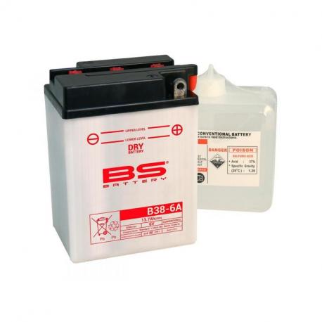 Batterie BS BATTERY B38-6A conventionnelle livrée avec pack acide
