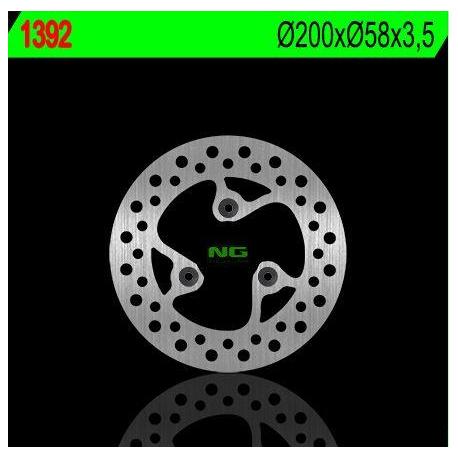 Disque de frein NG 1392 rond fixe