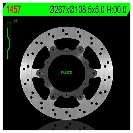 Disque de frein NG 1457 rond flottant