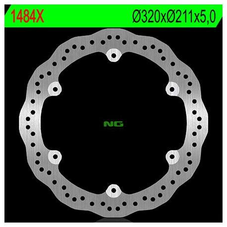 Disque de frein NG 1484X pétale fixe