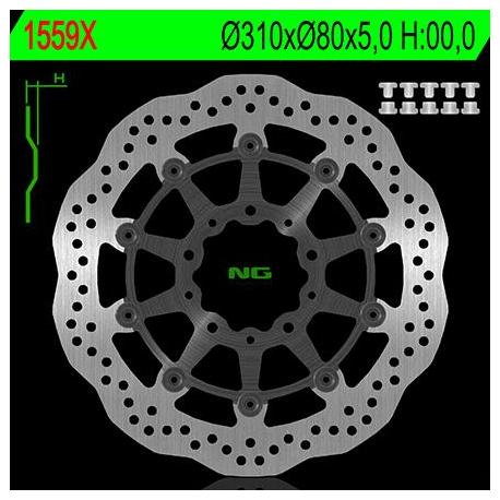 Disque de frein NG 1559X pétale flottant