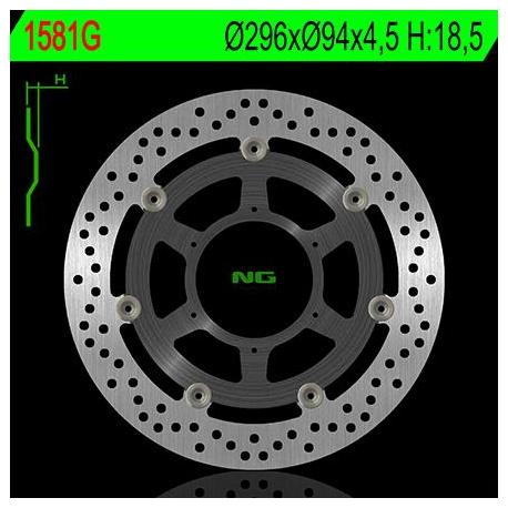 Disque de frein NG 1581G rond flottant