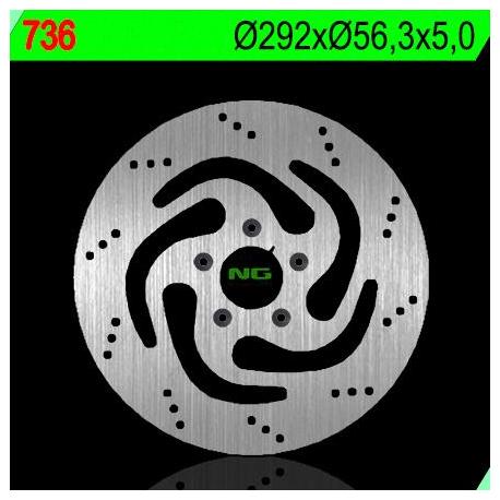 Disque de frein NG 736 rond fixe