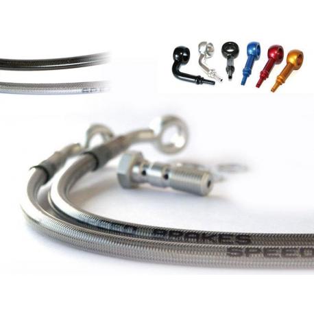 Durite de frein arrière Speedbrakes inox/raccord titane Suzuki GSX-R 1000