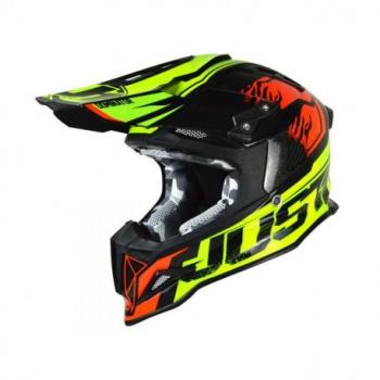 Casque JUST1 J12 Dominator Red/Neon Lime taille L