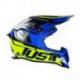 Casque JUST1 J12 Dominator Blue/Neon Yellow taille L