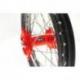 Kit roues complètes avant + arrière ART MX 21x1,60/19x2,15 jante noir/moyeu rouge Honda
