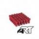 Kit têtes de rayon universel anodisées A.R.T rouge