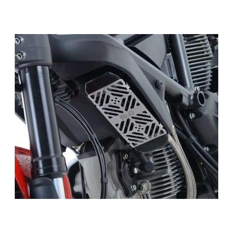 Protection de radiateur d'huile R&G RACING alu brossé Ducati
