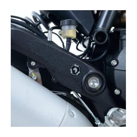Adhésif anti-frottement R&G RACING cadre/platines repose-pieds noir 2 pièces Ducati Scrambler