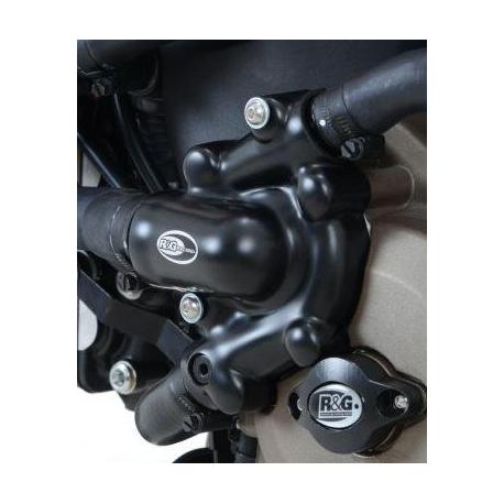 Couvre-carter gauche (pompe à eau) R&G RACING noir Ducati X Diavel