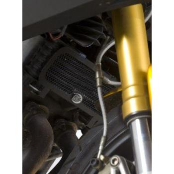 Protection de radiateur d'huile R&G RACING alu noir Benelli TNT 1130 Cafe Racer