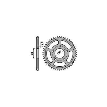 Couronne PBR 45 dents acier standard pas 525 type 4646