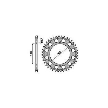 Couronne PBR 47 dents acier standard pas 525 type 4613