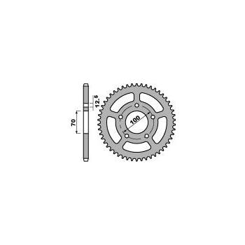 Couronne PBR 45 dents alu ultra-light pas 428 type 4647