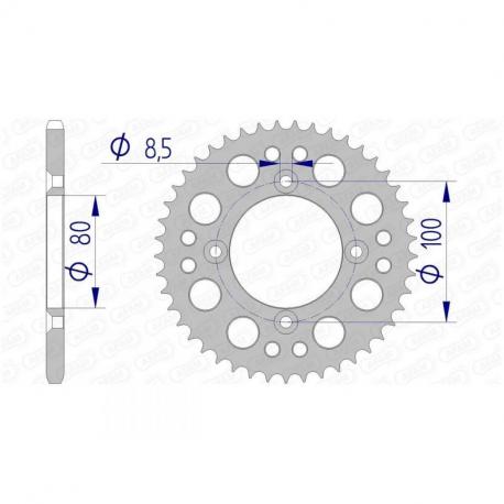 Couronne AFAM 51 dents alu ultra-light pas 420 type 11101N