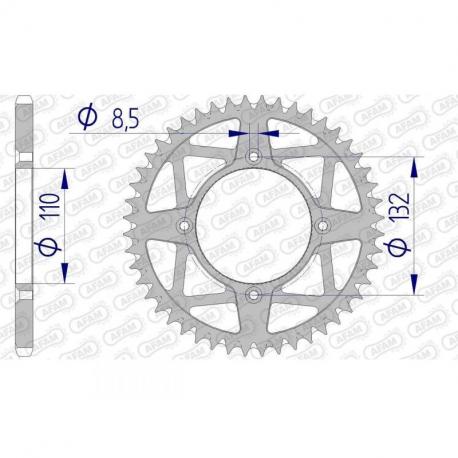 Couronne AFAM 46 dents alu pas 520 type 72306 KTM