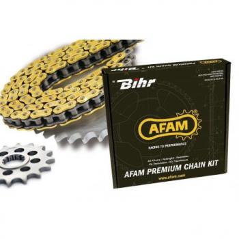 Kit chaine AFAM 520 type XMR3 (couronne standard) SUZUKI DR750S