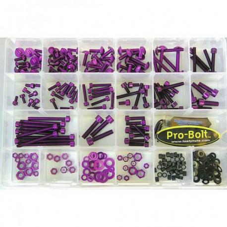 Assortiment visserie 200 pièces PRO BOLT Purple