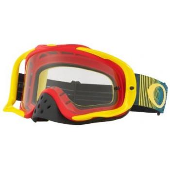 Masque OAKLEY Crowbar Shockwave Red/Yellow/Blue écran transparent