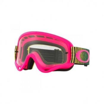 Masque OAKLEY O Frame Shockwave Pink/Yellow/Green écran transparent