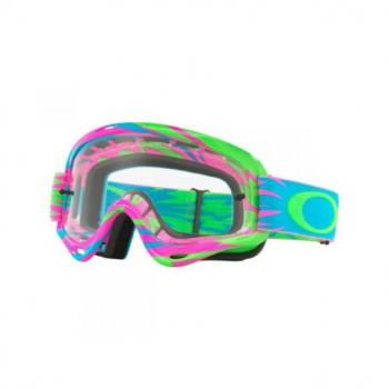 Masque OAKLEY XS O Frame High Voltage Pink/Blue écran transparent