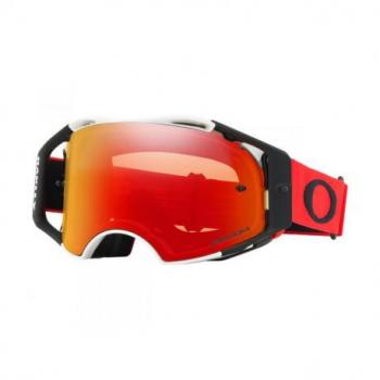 Masque OAKLEY Airbrake Red White écran Prizm MX Torch Iridium