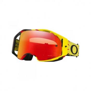 Masque OAKLEY Airbrake High Voltage Yellow/Red écran Prizm MX Torch Iridium