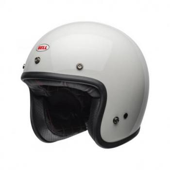 Casque BELL Custom 500 Solid Vintage blanc taille S