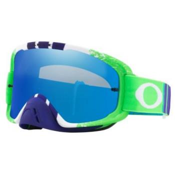 Masque OAKLEY O Frame 2.0 Pinned Race Green/Blue écran Black Ice Iridium