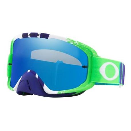 Masque OAKLEY O Frame 2.0 Pinned Race Green/Blue écran Black Ice Iridium