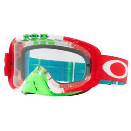 Masque OAKLEY O Frame 2.0 Pinned Race Red/Green écran transparent