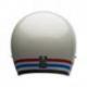 Casque BELL Custom 500 Stripes Pearl blanc taille XS