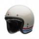 Casque BELL Custom 500 Stripes Pearl blanc taille XS