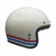 Casque BELL Custom 500 Stripes Pearl blanc taille XS