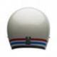 Casque BELL Custom 500 Stripes Pearl blanc taille S