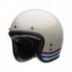 Casque BELL Custom 500 Stripes Pearl blanc taille L