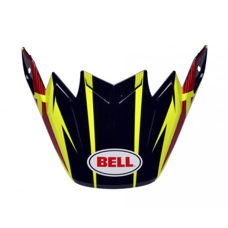 Visière Flex BELL Moto 9 Flex / Moto 9 Strapped jaune/rouge